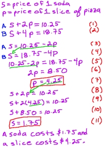 Problem Solving - System of Equations - Pilarski
